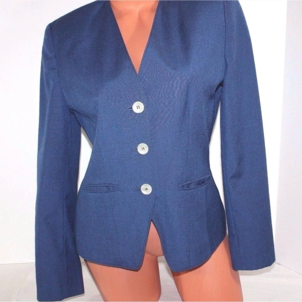 💙Pendleton Blue Jacket Blazer Womens Sophisticates by Pendleton Size 8.MSRP 129.